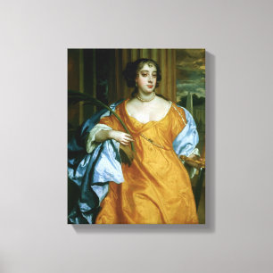 Barbara Villiers hertiginna av Cleveland Canvastryck