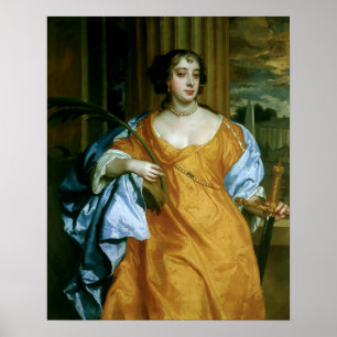 Barbara Villiers hertiginna av Cleveland Poster