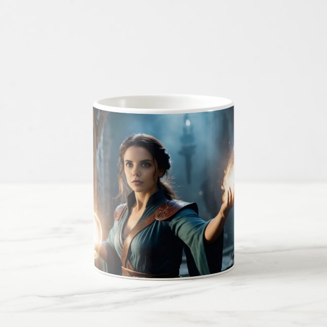 Barbarann DaVinci Mugg, 11 oz Kaffemugg (Center)