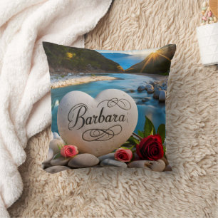 Barbara's River Heart Kudde