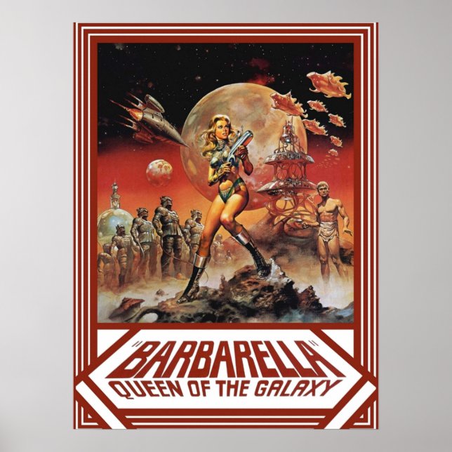 Barbarella 1968 poster (Framsidan)