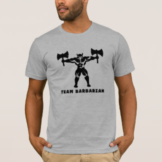 Barbaren bildar passande t-shirt
