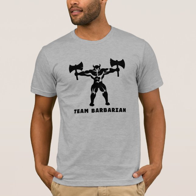 Barbaren bildar passande t-shirt (Framsida)