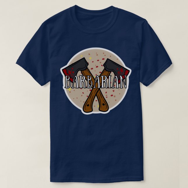 Barbarian Ax T Shirt (Design framsida)
