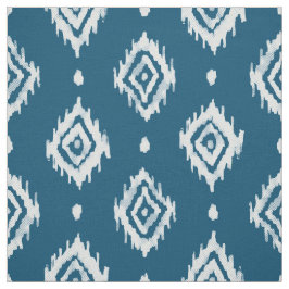 BARBARIAN Boho Ikat Diamond Ocean Blue Tyg
