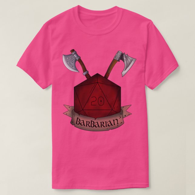 Barbarian Dice Classic TShirt T Shirt (Design framsida)