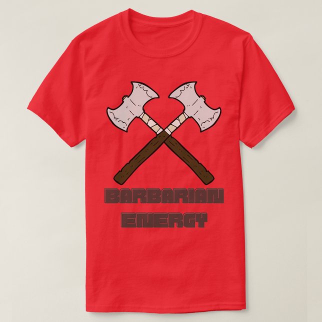 Barbarian Energy T Shirt (Design framsida)