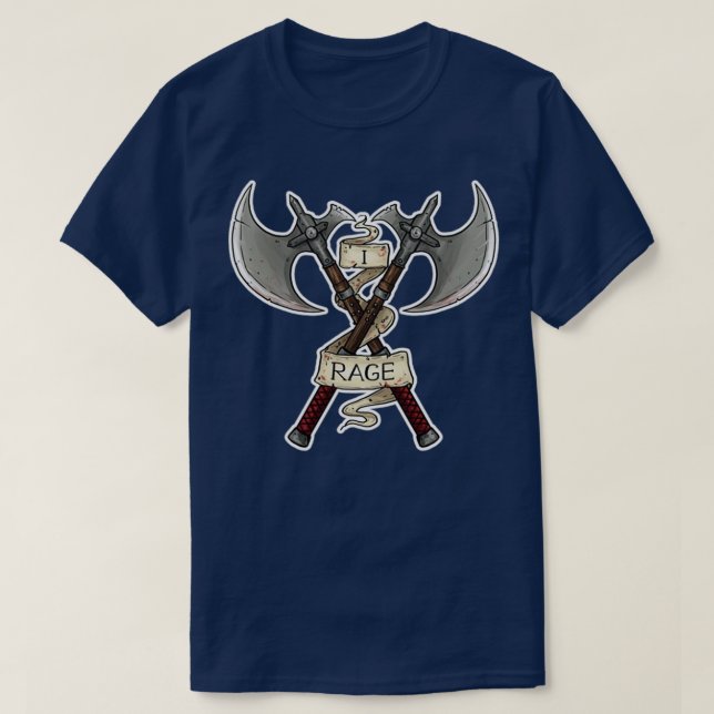 Barbarian I Rage T Shirt (Design framsida)