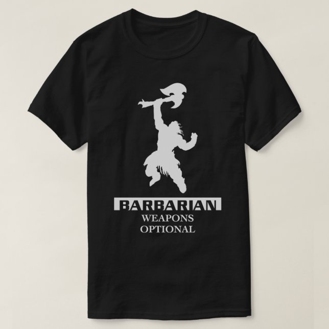 Barbarian Inverterad T Shirt (Design framsida)