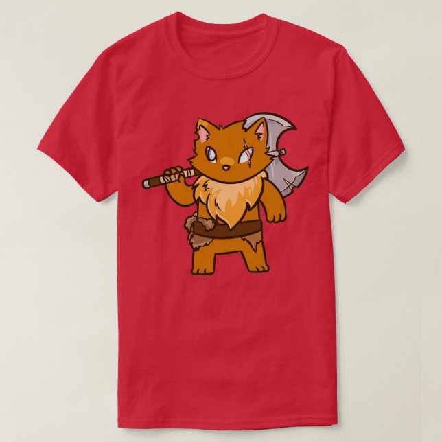 Barbarian Kattunge T Shirt (Design framsida)