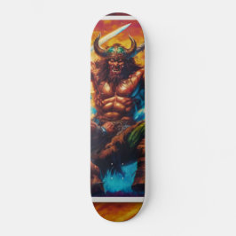 Barbarian Kung Fight Mini Skateboard Bräda 18,5 Cm