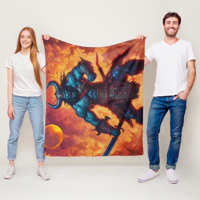 Barbarian Kung Fleecefilt (På plats)