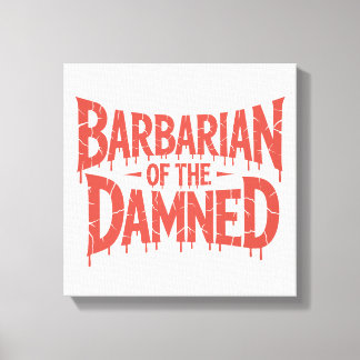 Barbarian of the Damned Gothic Horror Canvastryck
