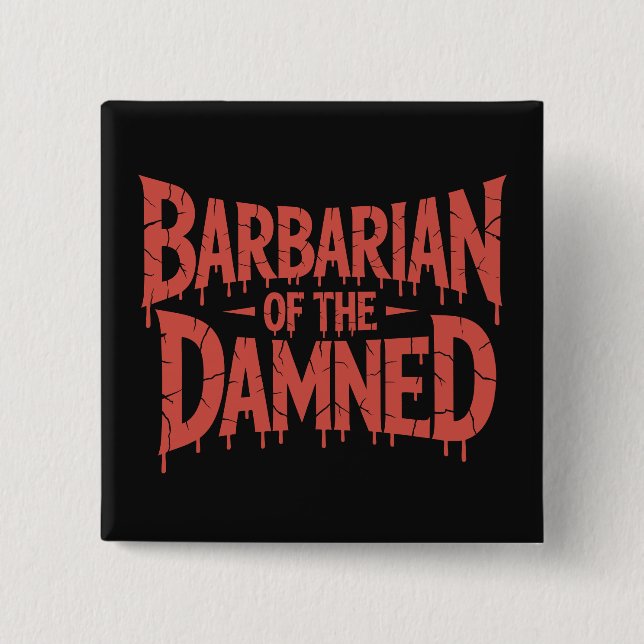 Barbarian of the Damned Gothic Horror Knapp (Framsida)