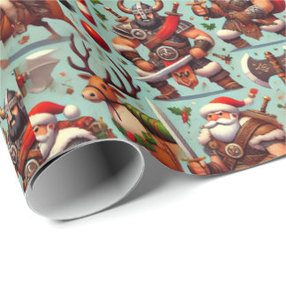 Barbarian-Themed Christmas Wrapping Paper Presentpapper