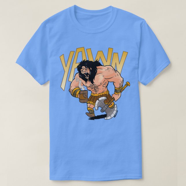 Barbarian väckte mig t shirt (Design framsida)