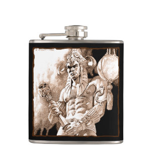 Barbarian Warrior Flask Fickplunta