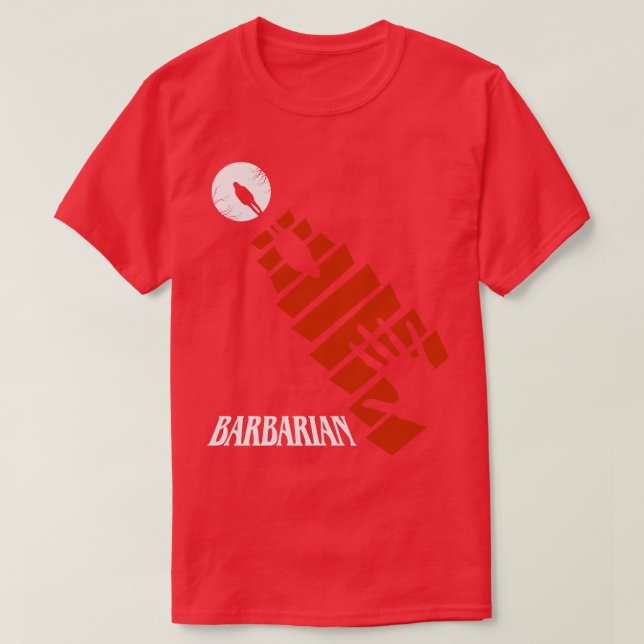 Barbarisk alt t shirt (Design framsida)