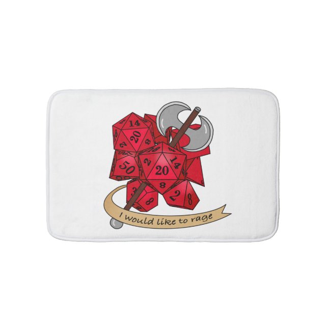 Barbarisk Dice Design Badrumsmatta (Framsidan)