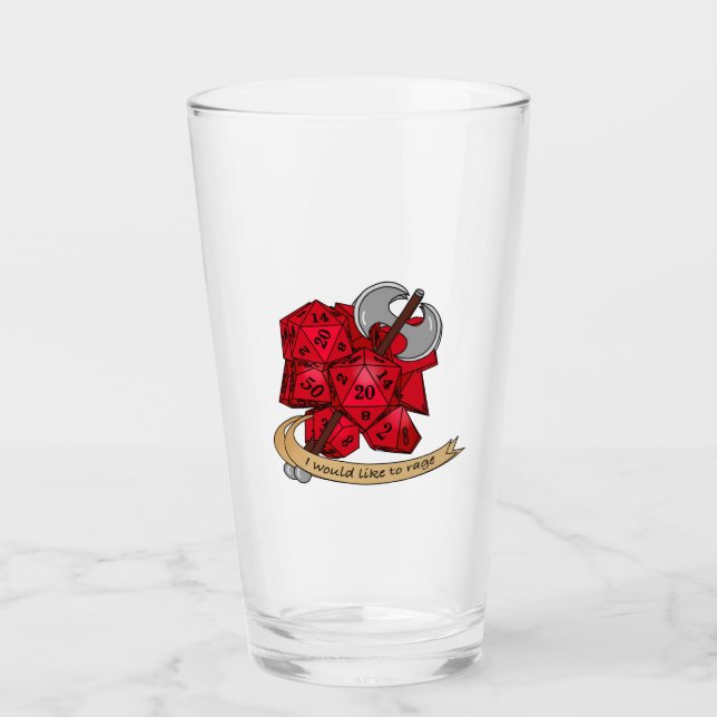 Barbarisk Dice Design Glaskopp (Framsida)