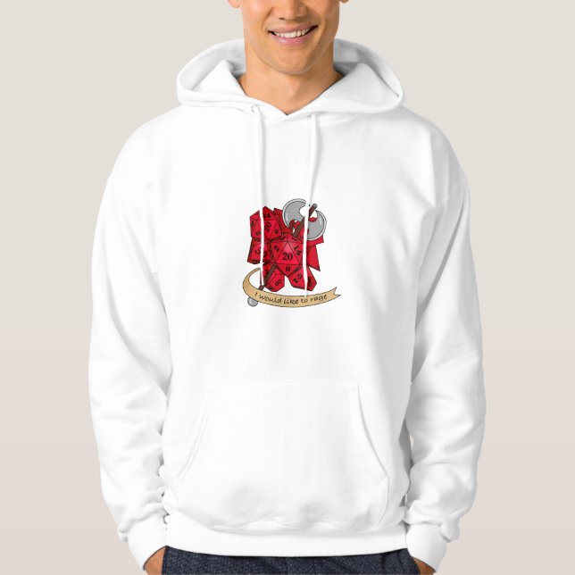 Barbarisk Dice Design Hoodie (Framsida)