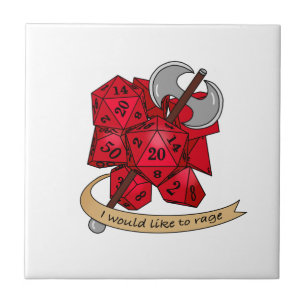 Barbarisk Dice Design Kakelplatta