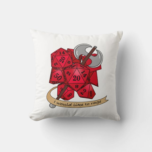 Barbarisk Dice Design Kudde (Framsida)