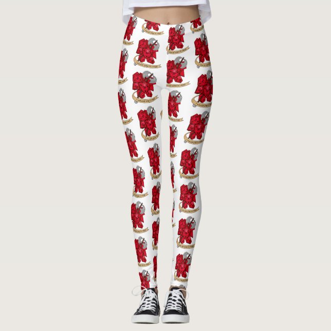 Barbarisk Dice Design Leggings (Framsida)