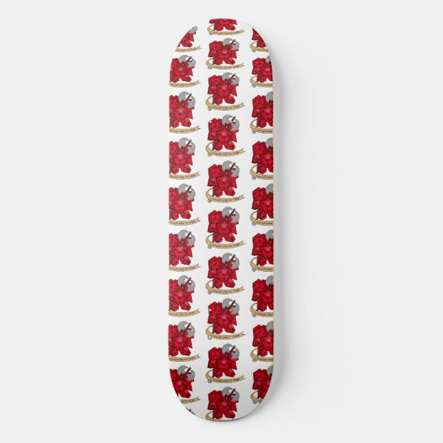 Barbarisk Dice Design Mini Skateboard Bräda 18,5 Cm (Framsida)