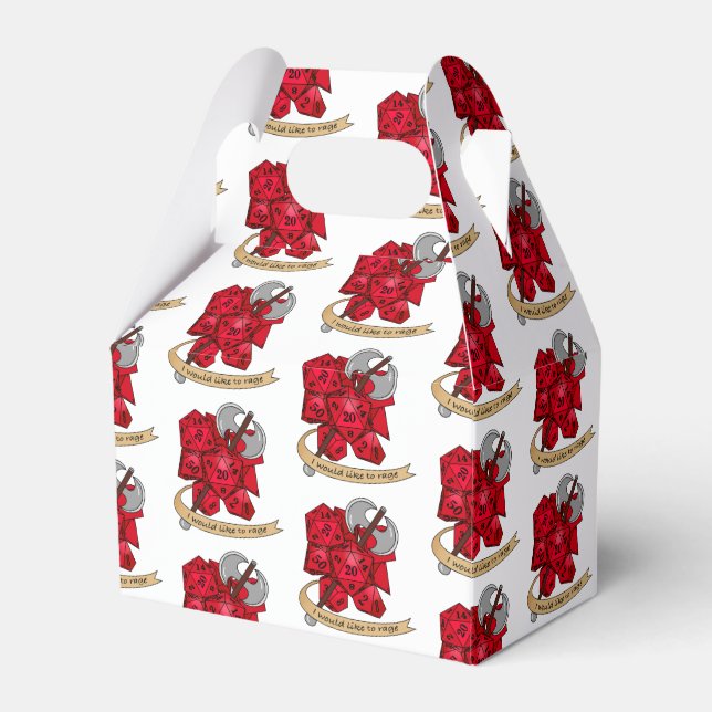 Barbarisk Dice Design Presentaskar (Framsidan Sidan)