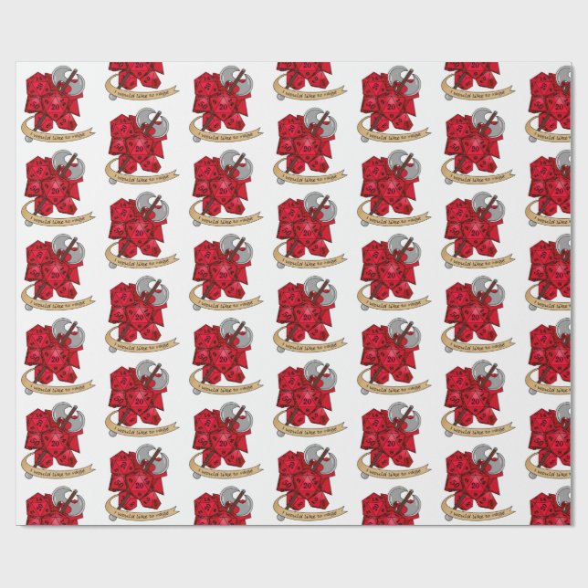 Barbarisk Dice Design Presentpapper (Platt)