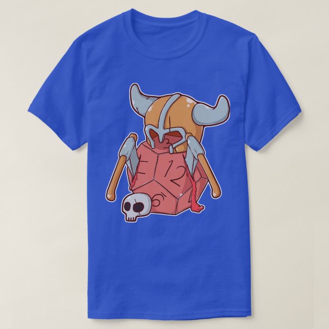 Barbarisk Slå Dice T Shirt (Design framsida)