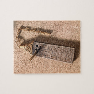 Bärbart sundial, silver och guld, 10th århundrad pussel