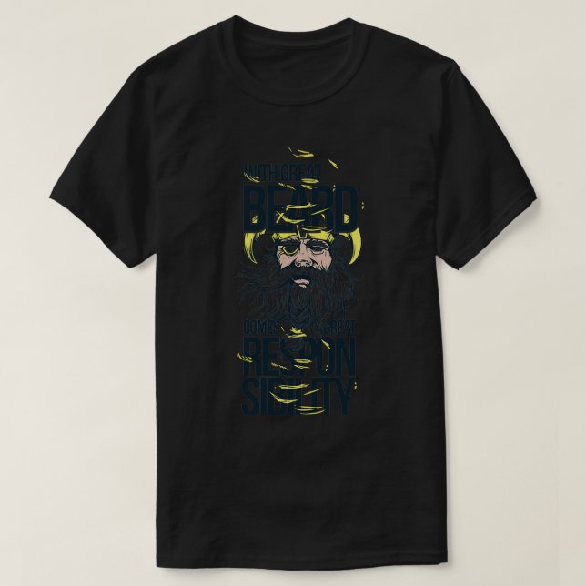 Bärbart synansvar t shirt (Design framsida)
