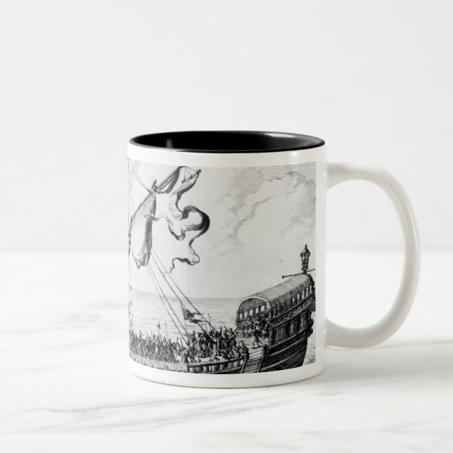 Barbary galär Två-Tonad mugg (Höger)