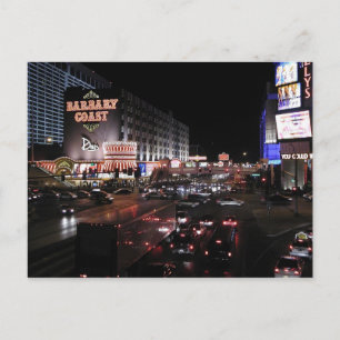 Barbary Kusten Las Vegas på natten Vykort