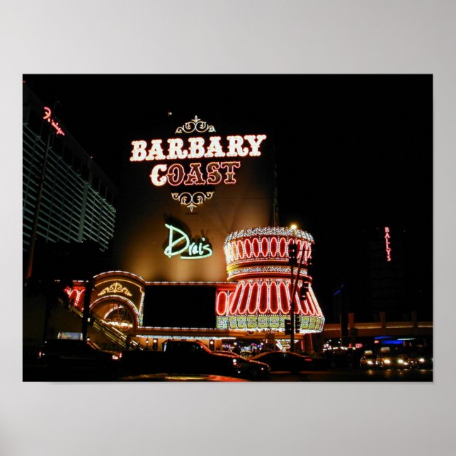 Barbary Kusten Las Vegas Poster (Framsidan)