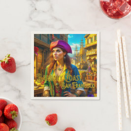 Barbary Kusten San Francisco Pirat Pappra Napkins Pappersservett