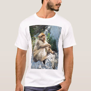 Barbary macaque monkey t-shirt