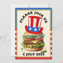 Barbecue / 4 juli / osv. Inbjudan