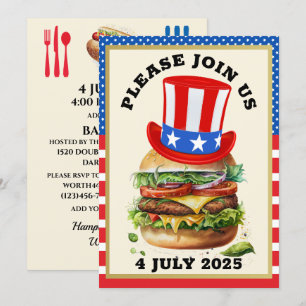 Barbecue / 4 juli / osv. Inbjudan