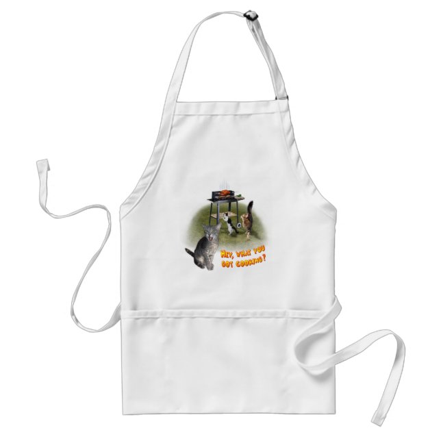 Barbecue Apron med katter Förkläde (Framsidan)