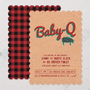Barbecue Baby Shower-inbjudan Inbjudningar