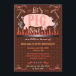 Barbecue BBQ Funny Gris sommar-Födelsedagsfest Inbjudningar<br><div class="desc">Dessa inbjudningar till BQ- eller gris-roastpartiet är perfekt för alla utomhussommar-party-tillfälle, till exempel en födelsedag eller ett bakgårdshusande party med vänner. Konstruktionen visar en rosa gris över en brand med korv på gafflar och ord, "Låt oss Gris ut!" Utformningen omfattar även blommor och en bakgrund som är gjord för att...</div>