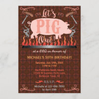 Barbecue BBQ Funny Gris sommar-Födelsedagsfest