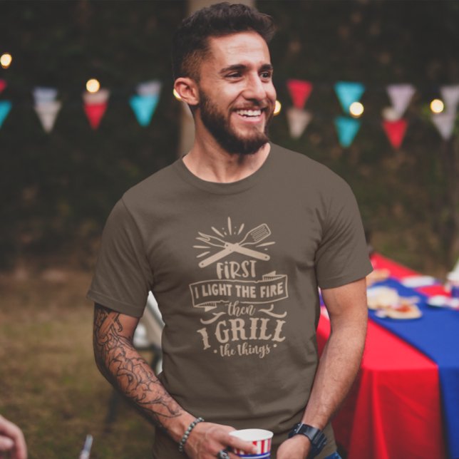 Barbecue BBQ Grilling Cooking Fars dag Pappa T Shirt (Skapare uppladdad)