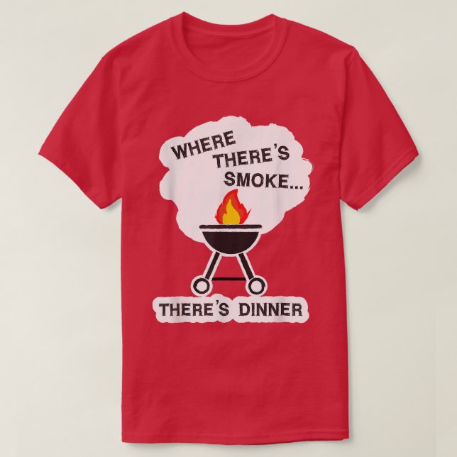 Barbecue BBQ Grilling Cooking Fars dag Pappa T Shirt (Design framsida)
