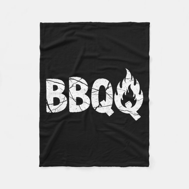 Barbecue Bbq Joke Gift For Grill Timer Smoker Camn Fleecefilt (Framsidan)