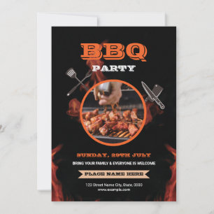 Barbecue/BBQ Party Flyer Inbjudningar