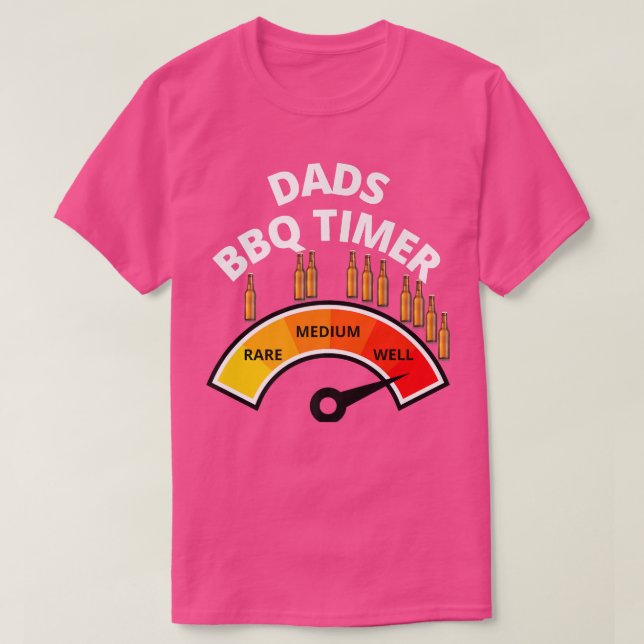 Barbecue & Beer Grilling BBQ Timmer for Men  T Shirt (Design framsida)